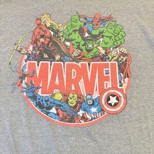 Marvel Comic Book Unisex 2X Graphic Tee Multiple Superhero T Shirt